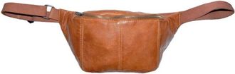 BTF-CPH Leren Bum Bag met Verstelbare Band - Dames - Heuptassen - Bruin - ONE Size - Leer - Tassen