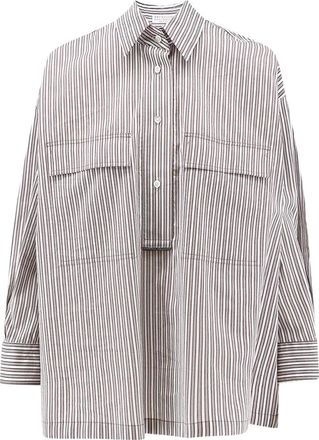 Brunello Cucinelli Dames, Blouses & Shirts, Wit, Maat: S Katoen