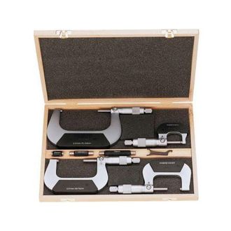 Forum Juego De Micr&oacute;metros, Rango De Medida : 0-100 Mm, Contenido 0-25 25-50 50-75 75-100 Mm