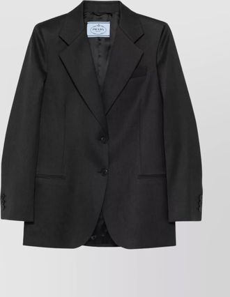 Prada notched lapels wool blazer