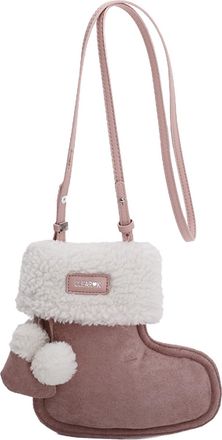 Generic Furry Shoulder Bag Solid Colour Plush Purses for Women Work Everyday (Pink)