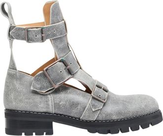 Vivienne Westwood Boots - Heren - Enkellaarsjes - Grijs - 40 EU - Leer - Schoenen