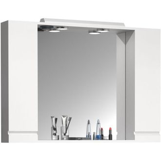 ebuy24 Armadio bagno vcm senza tempo Dimensioni ca. a. 71 x l. 100 x p. 14 cm spazio di archiviazione sufficiente Mobile specchio con illuminazione - Silora
