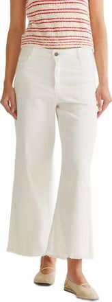 Compa&ntilde;&iacute;afant&aacute;stica Raw Cut Hem Jeans In White