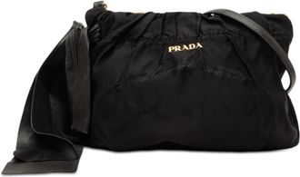 Prada Pre-owned Prada Tessuto Canapa Logo Bow Crossbody Ladies V8CGIBRM42VO3TR3