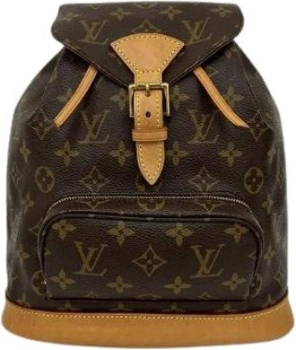 Louis Vuitton Pre-owned Monogram Leder Rugzak - Dames - Vintage Rugzakken - Bruin - ONE Size - Leer - Vintage