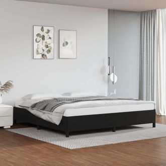 vidaXL Vidaxl - Estructura De Cama Sin Colch&oacute;n Cuero Sint&eacute;tico Negro 200x200 Cm