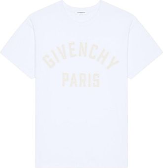 Givenchy EMBROIDERED LOGO T SHIRT Size: XL, colour: WHITE
