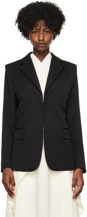 ジャケット ViCTORiA BECKHAM 'Shrunken Collarless Open-Back' blazer Victoria Beckham Shrunken Collarless Open-back Blazer And