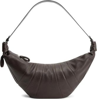 Christophe Lemaire Borsa a spalla Croissant grande - Marrone