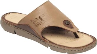 Lobo Solo Womens 1881 Thong Sandal In Beige