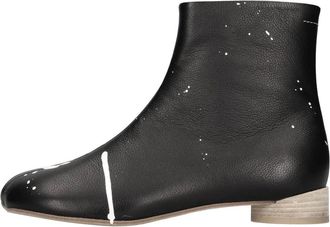 Maison Margiela Anatomische Enkellaars - Heren - Enkellaarsjes - Zwart - 40 EU - Leer - Schoenen