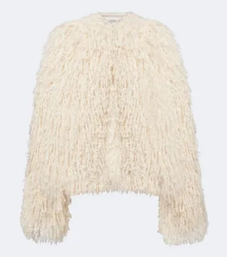 Fendi Mohair, cashmere, silk, and wool jacket