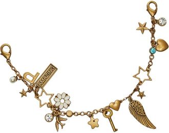 Pinko Collana a catena con ciondoli - Giallo