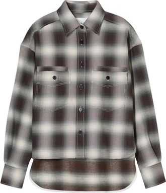 Closed Shadow-check Shirt - Dames - Zomerjassen - Veelkleurig - XS - Katoen - Jassen