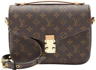 Louis Vuitton Brown Monogram Canvas Pochette Metis (Authentic Pre-Loved)