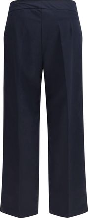 Avenue Montaigne Womens Grace Tropical Pants Navy Polyester; Viscose; Elastane Trousers
