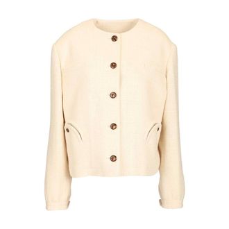 Blaz&eacute; Milano Gliss Bolero - female - Blaz&eacute; Milano - Tweed Jackets - Beige - XS - Jackets