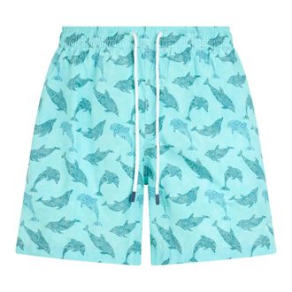 Fedeli Beachwear, male, Blue, Size: S Madeira Swim Trunks