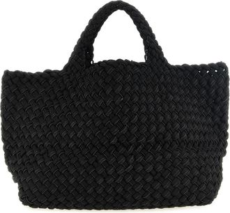 Naghedi St. Barths Double Weave Midi Tote - Dames - Shoppers - Zwart - ONE Size - Denim - Tassen