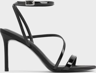 Charles & Keith Andricia Patent Strappy Stiletto Sandals