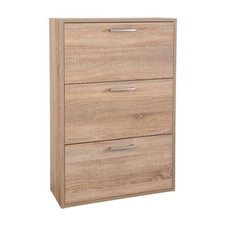 Composad Scarpiera 3 Ribalte Doppie Linea espresso Cm. 25 X 65 X H.120 - Cemento