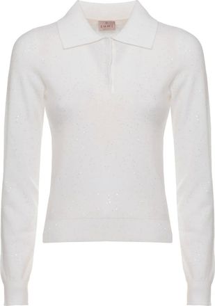Marella Tops, Dames, Wit, S, Pailletten, Linea Emme Trui