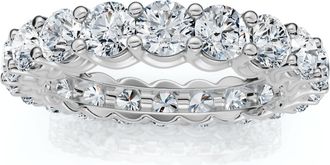 Pompeii3 3Ct U Prong Diamond Eternity Wedding Ring 14k Gold or Platinum Lab Grown EF/VS