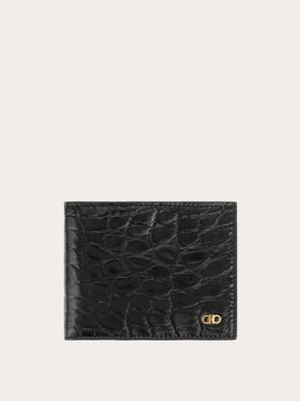 Ferragamo Men Gancini wallet Black