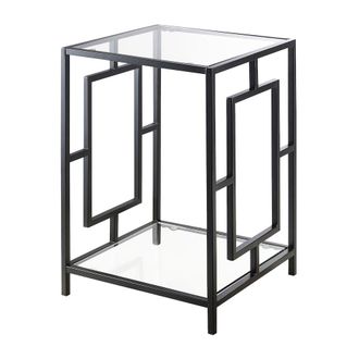 Convenience Concepts Town Square Metal End Table with Shelf