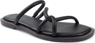Artisan by Zigi Bax Leather Slide Sandal in Black Leather at Nordstrom, Size 10