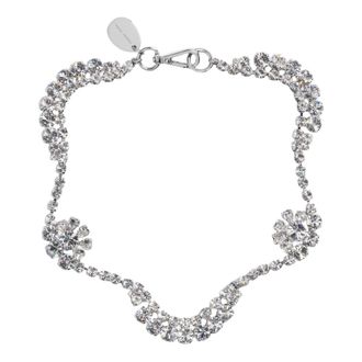 Simone Rocha Necklaces, female, Gray, ONE SIZE, Floral Sepal Pendant Necklace