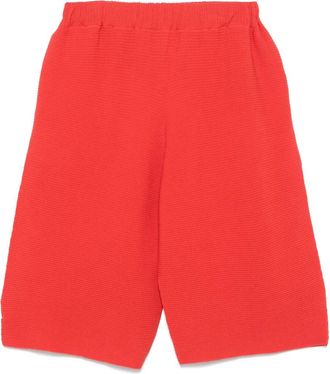 Homme Plissé Issey Miyake Shorts in cotone - Rosso