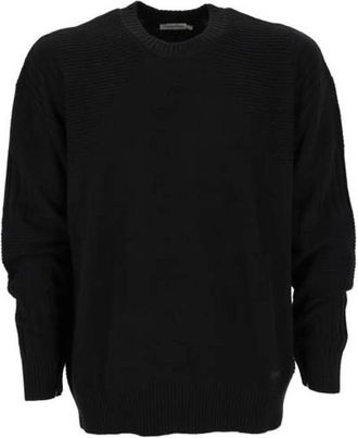 Calvin Klein Ribmouw Engineered Top in Beige - Heren - Ronde hals truien - Zwart - L - Truien & Vesten