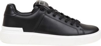 Balmain Zwart/Wit Sneakers Aw 25 - Dames - Sneakers - Zwart - 36 EU - Leer - Schoenen