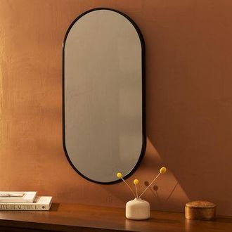 OEM Espejo De Pared Ovalado De 60 X 40 Cm, Ideal Para Recibidor, Dormitorio O Sal&oacute;n. Se Puede Colgar Horizontal O Verticalmente
