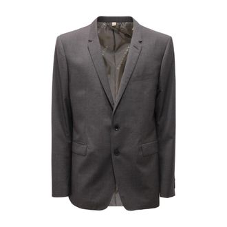 Burberry Blazers, male, Gray, Size: 3XL 3799696 Blazer