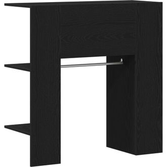 vidaXL Vidaxl - Gabinete De Pasillo Con Estante Roble Negro 97.5 X 37 X 99 Cm