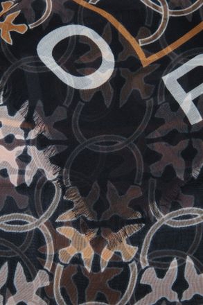 Pinko Womens Mambo Foulard Modal Logo Az5 Sciarpe E Scarfs