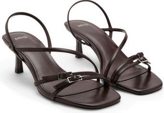 Mango Slingback Sandal in Chocolate at Nordstrom, Size 36