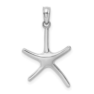 Diamond2Deal 14k Gold Dancing Starfish Charm Pendant