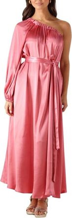 Greek Archaic Kori Roze Maxi Jurk - Dames - Maxi kleedjes - Roze - M - Kleedjes