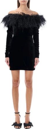 Alessandra Rich Feestjurken - Dames - Feestkleedjes - Zwart - 2XS - Kleedjes