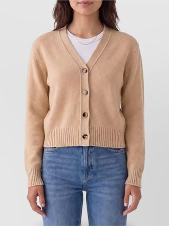 Bottega Veneta cashmere ribbed v-neck cardigan