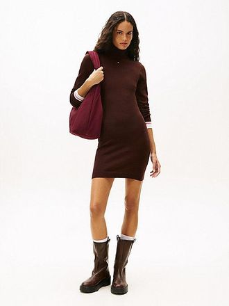Tommy Hilfiger Slim Mini Turtleneck Jumper Dress