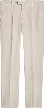 BRIGLIA 1949 Yuta Easy Fit Corduroy Trousers - male - Briglia - Slim-fit Trousers - Beige - XL - Trousers
