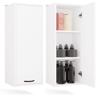 Topeshop Mobiletto da bagno, bianco, 35 x 67 x 30 cm