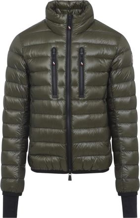 Moncler Olijf Hers Jas met Opstaande Kraag - Heren - Winterjassen - Groen - M - Jassen