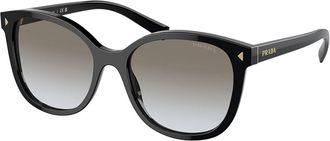 Prada PR 22ZSF Asian Fit 1AB0A7 Womens Sunglasses Black Size 55