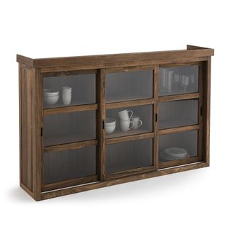 La Redoute Interieurs Servieskast met 3 glazen deuren, massief grenenhout MDF Lunja